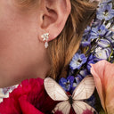 Opal Fae Earrings in Silver