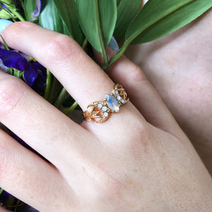 The Witch Moon Ring- Opal