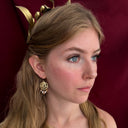Medusa Coin Earrings
