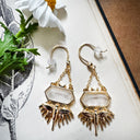 Death Moth Earrings - Gold