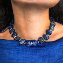 이미지를 갤러리 뷰어에 로드 , Temple Necklace - Lapis Lazuli
