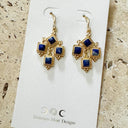 Athena Earrings- Lapis Lazuli