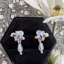 Opal Fae Earrings in Silver
