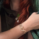 Snake Cuff Bracelet - Gold