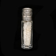 Load image into Gallery viewer, Antique Crystal &amp; Sterling Silver Bottle- Long
