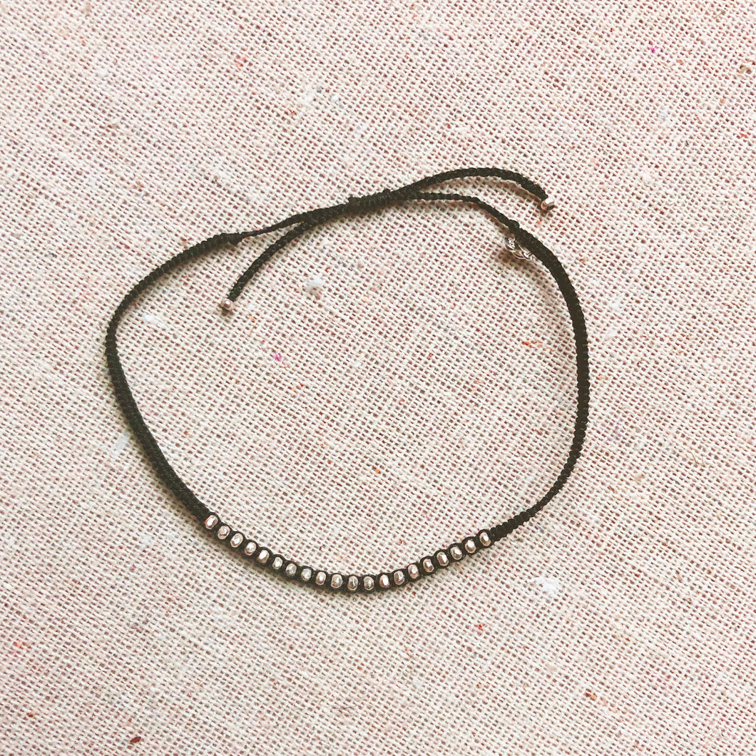 Mini bracelet en perles sterling