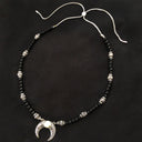 Obsidian Beaded Necklace