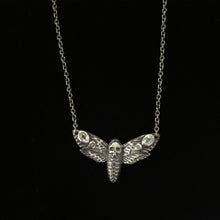 Load image into Gallery viewer, Sterling Silver Death Moth Necklace
