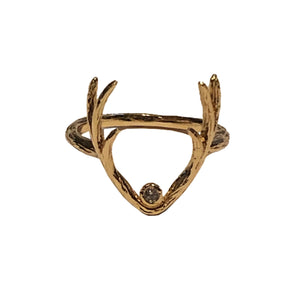 Diana's Stag Ring - Gold