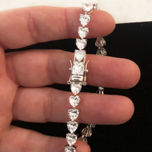 Load image into Gallery viewer, Heart Shaped Tennis Bracelet
