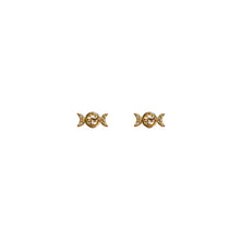 Charger l&#39;image dans la galerie, Hecate Moon Phase Stud Earrings
