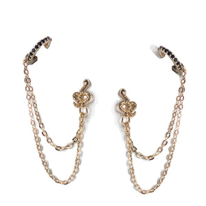 Lilith Snake earrings with Cuff