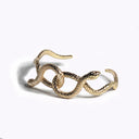 Snake Cuff Bracelet - Gold