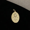 Memento Mori Charm Pendant - Gold