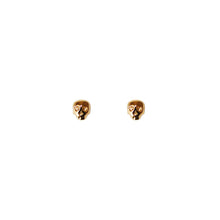 Load image into Gallery viewer, Mini Skull Stud Earrings - Gold
