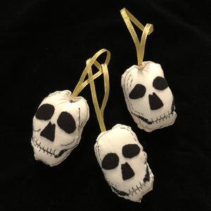 Handmade Skull Ornaments- Ivory