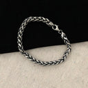 A Chunky Wheat Chain Bracelet