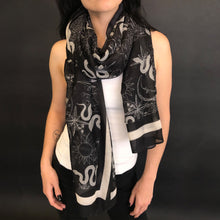 Load image into Gallery viewer, Witch Tattoo Printed Scarf
