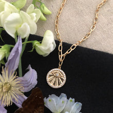 Load image into Gallery viewer, All Seeing Eye Gold Necklace
