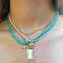Collar de cuentas de amazonita