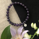 Pulsera elástica con amatista