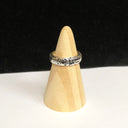 georgian Memento Mori band ring in. silver