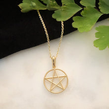 Load image into Gallery viewer, Golden Pentagram Necklace
