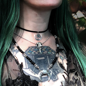 Odin's Crow Skull Necklace