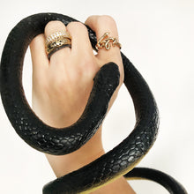 이미지를 갤러리 뷰어에 로드 , Medusa Snake Ring
