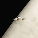 Anillo Mini Memento Mori Skull Stacking - Plateado