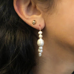 Aligned Pearl Earrings