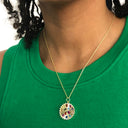 Stone Sun Dial Necklace