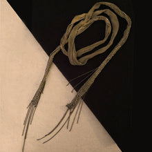 Charger l&#39;image dans la galerie, Beaded Silk Chiffon Wrap Necklace

