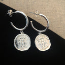Hecate Hoop Earrings- Silver