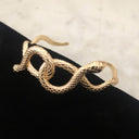 Snake Cuff Bracelet - Gold