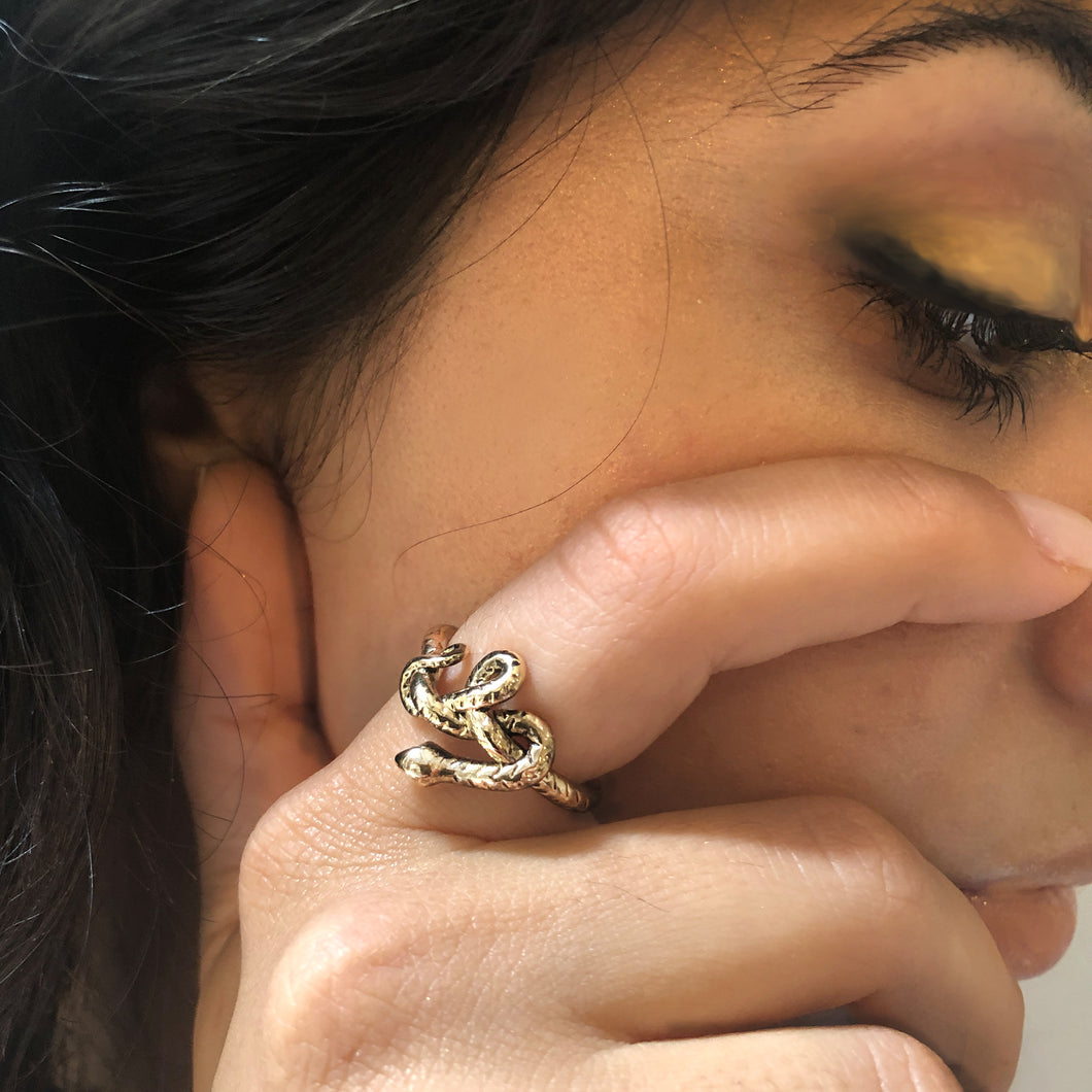 Medusa Snake Ring