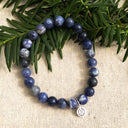 Pulsera elástica de sodalita
