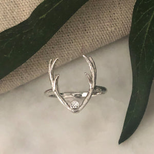 Diana's Stag Ring - Silver