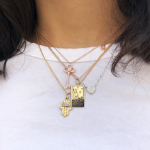 Load image into Gallery viewer, The Magician Tarot Charm on a chain necklace- Gold
