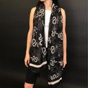 Witch Tattoo Printed Scarf